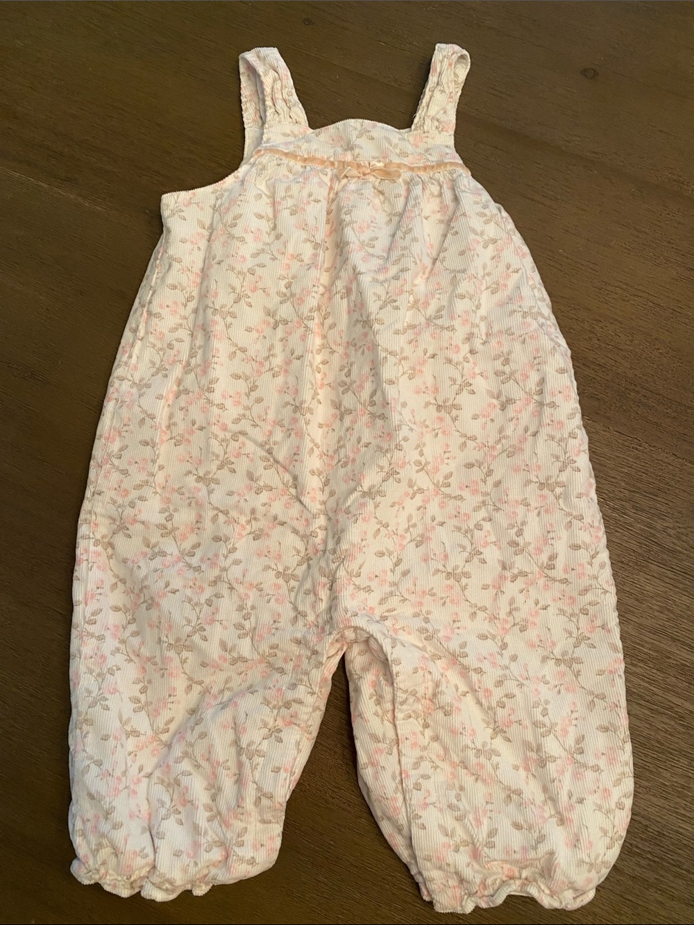 Janie and Jack Pale Pink Floral Romper Jumper